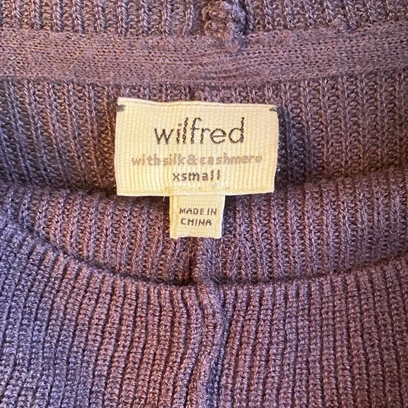 Wilfred Lilac Knit Dress Sweater - Picture 2 of 11